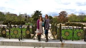 Me and Lisa at Retiro Park, Madrid